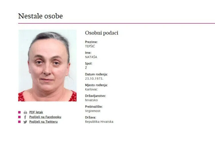 Natasa nestali