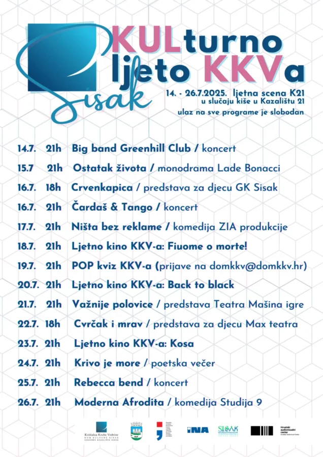 Kulturno ljeto kkva 2025 a3 plakat