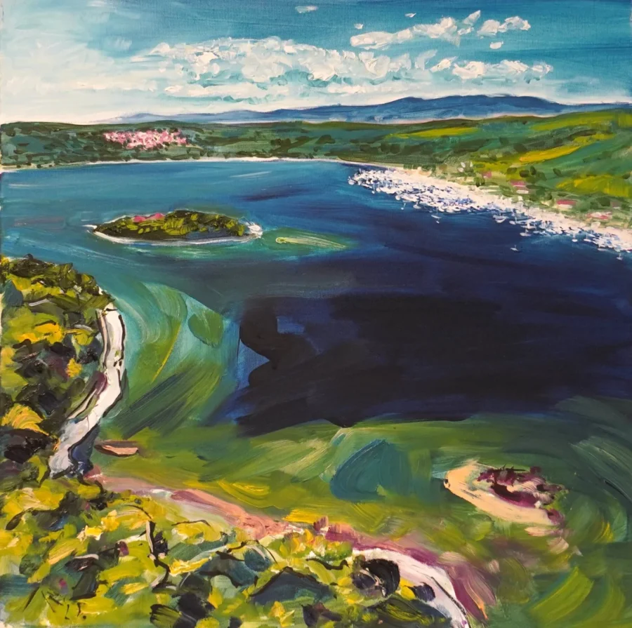 Košljun v, ulje na platnu, 100 x 100 cm, 2025.