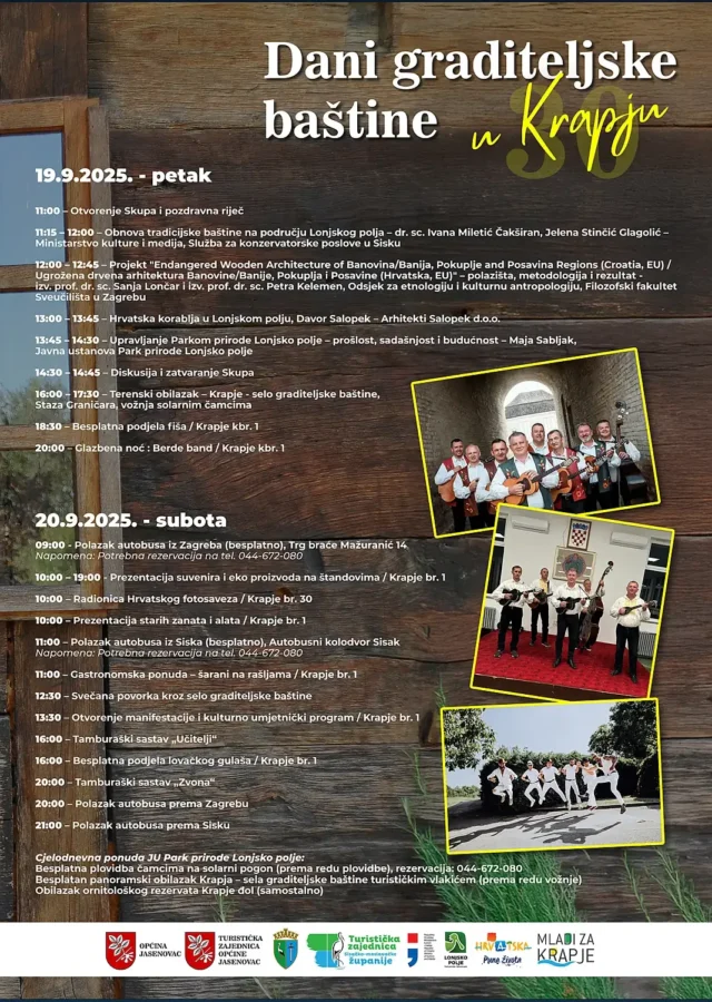 Krapje 30 godina program banner