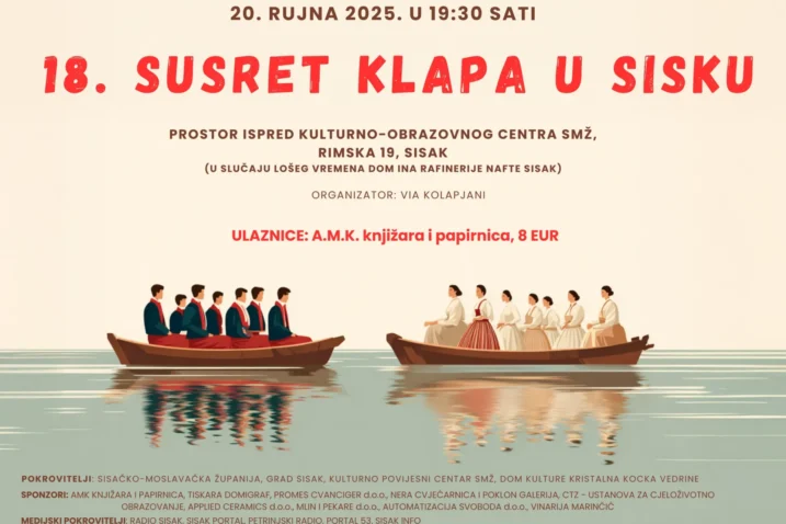 Susret klapa plakat za mrez e