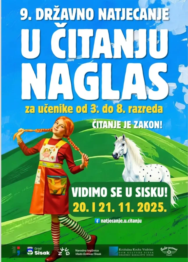 Plakat državno Natjecanje u čitanju naglas