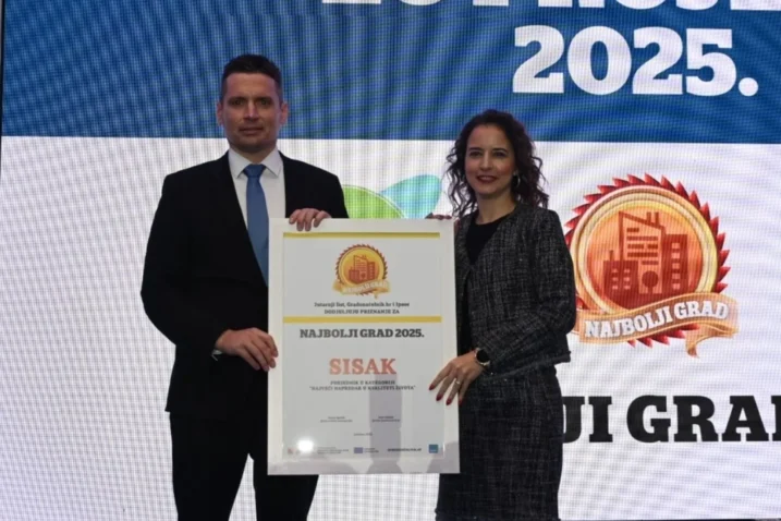 Sisak najbolji grad najveći napredak kva,liteta života