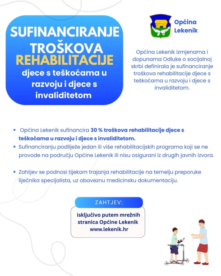 Lekenik sufinanciranje troškova rehabilitacije