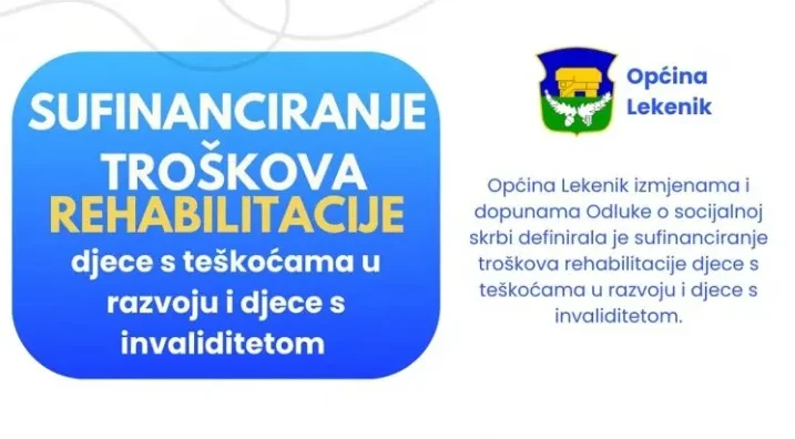 Lekenik sufinanciranje troškova rehabilitacije naslovna