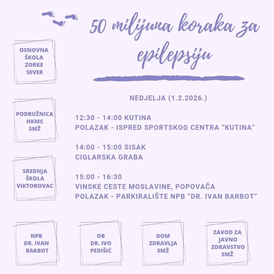 Zo milijuna koraka za epilepsiju
