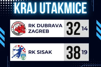 Rukomet pobjeda protiv dubrave