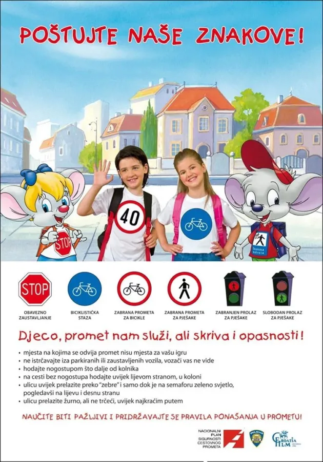 Postujte nase znakove